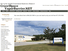 Tablet Screenshot of crawlspacevaporbarrier.net